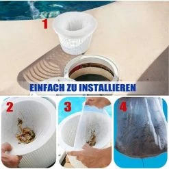 GDRHVFD Pool-Skimmer-Netz, Skimmer-Socke Pool-Skimmer-Filtersocke Schwimmbecken-Skimmer-Socken-Filter Blätter, Haare, Insekten, Pollen – 10 Stück 7 GDRHVFD Pool-Skimmer-Netz, Skimmer-Socke Pool-Skimmer-Filtersocke Schwimmbecken-Skimmer-Socken-Filter Blätter, Haare, Insekten, Pollen – 10 Stück -Poolreinigung Verkäufe 2022 67719993 3