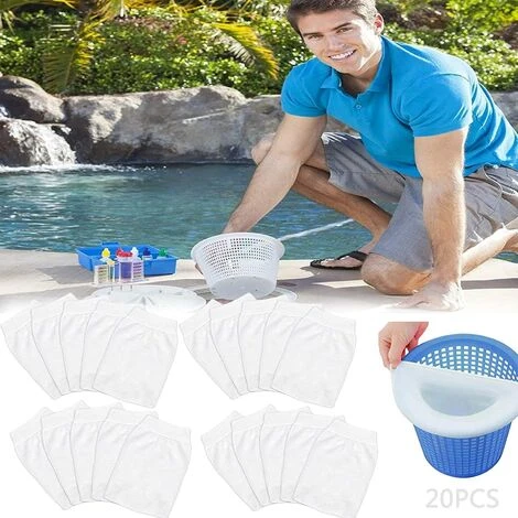 GDRHVFD Skimmer-Socken (20 Stück), Skimmer-Vorfilter, Pool-Vorfilter, Skimmer-Socken, Pool-Skimmer-Socken, Pool-Skimmer 1 GDRHVFD Skimmer-Socken (20 Stück), Skimmer-Vorfilter, Pool-Vorfilter, Skimmer-Socken, Pool-Skimmer-Socken, Pool-Skimmer