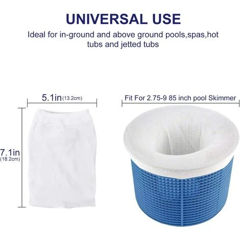 GDRHVFD Skimmer-Socken (20 Stück), Skimmer-Vorfilter, Pool-Vorfilter, Skimmer-Socken, Pool-Skimmer-Socken, Pool-Skimmer 2 GDRHVFD Skimmer-Socken (20 Stück), Skimmer-Vorfilter, Pool-Vorfilter, Skimmer-Socken, Pool-Skimmer-Socken, Pool-Skimmer – Bild 2