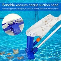 GDRHVFD Schwimmbecken-Staubsauger, Tragbarer Schwimmbecken-Staubsauger Mit Teleskopstange Für Die Schwimmbecken-Reinigung – Blaues Reinigungswerkzeug -Poolreinigung Verkäufe 2022 67720353 4