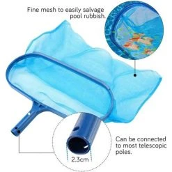 GDRHVFD Schwimmbeckenboden Kescher Feinmaschiger Kunststoff Schwimmbecken Reinigungsnetz Oberfläche Blattaufnahme Pool Fischernetz Zubehör Für Poolbrunnen (blau) -42 * 48 Cm -Poolreinigung Verkäufe 2022 67720444 3