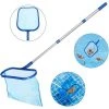 GDRHVFD Set Schwimmbeckennetz, Aluminium-Oberflächenkescher Kescher Mit 1,2 M Aluminiumstange Und Feinmaschigem Netz Für Schwimmbecken, Teiche, Springbrunnen, Teich, Aquarium