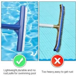 HIASDFLS Stück Pool-Reinigungsbürstenkopf Schwimmbeckenbürste 10-Zoll-Pool-Wandbürste Kunststoff-Bürstenkopf Für Poolteich Hot Spring -Poolreinigung Verkäufe 2022 67820229 3
