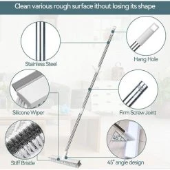 HIASDFLS Rakel Reinigungsbürste 127 Cm DeCarreaux Reinigungsbürste, Bürste Terrasse Küche Boden, Bad, Wand Und Terrasse -Poolreinigung Verkäufe 2022 67820370 3