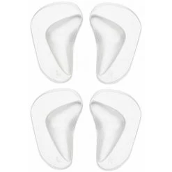 MONLY Gel-Einlegesohlen, 2 Paar Transparente Orthopädische Einlegesohlen, Fußgewölbestütze, Weiche, Wiederverwendbare Silikonhüllen Zur Schmerzlinderung, T-Audace