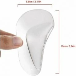 MONLY Gel-Einlegesohlen, 2 Paar Transparente Orthopädische Einlegesohlen, Fußgewölbestütze, Weiche, Wiederverwendbare Silikonhüllen Zur Schmerzlinderung, T-Audace -Poolreinigung Verkäufe 2022 68482209 5