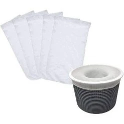 LONGZIMING Pieces Pool-Skimmer-Socken, Pool-Skimmer-Socken, Nylon, Elastische, Langlebige Filter, Pool-Skimmer-Socken Zum Einfangen Von Pollen, Blättern, Haaren