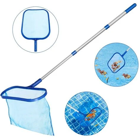 LONGZIMING Schwimmbeckennetz, Tencoz Aluminium Oberflächenkescher Kescher Mit 1,2 M Aluminiumstange Und Feinmaschigem Netz Für Schwimmbecken, Teiche, Springbrunnen, Teich, Aquarium 1 LONGZIMING Schwimmbeckennetz, Tencoz Aluminium Oberflächenkescher Kescher Mit 1,2 M Aluminiumstange Und Feinmaschigem Netz Für Schwimmbecken, Teiche, Springbrunnen, Teich, Aquarium
