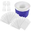 LONGZIMING Mengegr 20 Stück Pool-Skimmer-Socken Pool-Skimmer-Socken Filterschoner Stofffilter Tubular Basket Screen Liner Ultra Fine Mesh Für Basket Pool Mit Handschuhen
