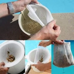 LONGZIMING Mengegr 20 Stück Pool-Skimmer-Socken Pool-Skimmer-Socken Filterschoner Stofffilter Tubular Basket Screen Liner Ultra Fine Mesh Für Basket Pool Mit Handschuhen -Poolreinigung Verkäufe 2022 68972177 5