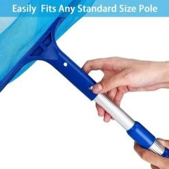 LONGZIMING Pool-Laubskimmer, Breite 42, Flachnetz-Poolteich, Feinmaschiger Pool-Skimmer, Tiefer Beutel Für Die Schwimmbad- Und Gartenreinigung -Poolreinigung Verkäufe 2022 68972888 3