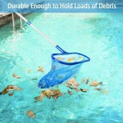 LONGZIMING Pool-Laubskimmer, Breite 42, Flachnetz-Poolteich, Feinmaschiger Pool-Skimmer, Tiefer Beutel Für Die Schwimmbad- Und Gartenreinigung -Poolreinigung Verkäufe 2022 68972888 5