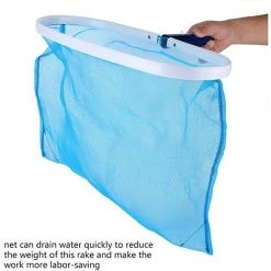 LONGZIMING Blattskimmer-Kescher, Blattskimmer-Kescher-Kescher, Pool-Kescher-Kescher Hochleistungsmaschennetz Mit Tiefem Beutel Für Schwimmbecken -Poolreinigung Verkäufe 2022 68973516 3