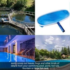 LONGZIMING Blattskimmer-Kescher, Blattskimmer-Kescher-Kescher, Pool-Kescher-Kescher Hochleistungsmaschennetz Mit Tiefem Beutel Für Schwimmbecken -Poolreinigung Verkäufe 2022 68973516 5