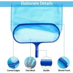 LONGZIMING Aiglam Oberflächen-Kescher Für Schwimmbäder, Schwimmskimmer-Kescher, Feinmaschiges Netz, Stabiler Rahmen – Für Schwimmbäder, Spas, Teiche, Springbrunnen (keine Teleskopstange) -Poolreinigung Verkäufe 2022 68973519 4