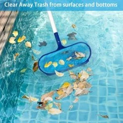 LONGZIMING Aiglam Oberflächen-Kescher Für Schwimmbäder, Schwimmskimmer-Kescher, Feinmaschiges Netz, Stabiler Rahmen – Für Schwimmbäder, Spas, Teiche, Springbrunnen (keine Teleskopstange) -Poolreinigung Verkäufe 2022 68973519 5