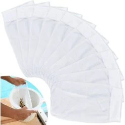 LONGZIMING Demason 10er-Pack Pool-Skimmer-Socken, Poolfilter Pool-Skimmer-Socken Zum Fangen Von Baumblättern, Insekten, Haaren, Pollen, Öl