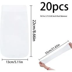 LONGZIMING Pool-Skimmer-Socken, Skimmer-Vorfilter, Pool-Vorfilter, Pool-Skimmer-Sockenfilter Für Poolkorb, Pool-Skimmer-Socken Für Schwimmbäder (20 Stück) -Poolreinigung Verkäufe 2022 68974195 3