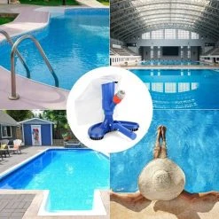 LYCXAMES Mini-Jet-Pool-Staubsauger Mit Quick Clean-Saugkopf, Schwimmbad-Reinigungswerkzeug Mit Bürsten, Handschuhen, Auffangbeutel – Staubsauger Für Spa/Teich/Schwimmbad -Poolreinigung Verkäufe 2022 69258501 5