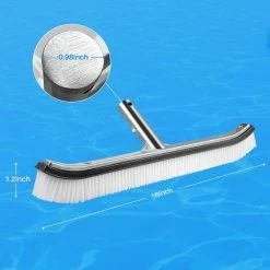 LYCXAMES Schwimmbecken-Bürstenkopf Schwimmbecken-Bürstenkopf Premium 18 Zoll Aluminium-Reinigungsbürste Für Pool, Spa, Wannen, Wände, Fliesen, Böden (Grau) -Poolreinigung Verkäufe 2022 69258716 5