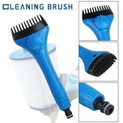 LYCXAMES Schwimmbad-Filterbürste, 1 Stück Mini-Handfilter-Reinigungskamm Schwimmbadkartuschen-Reinigungszubehör -Poolreinigung Verkäufe 2022 69259314 3