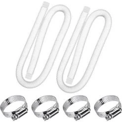 NAXUNNN Ersatz-Poolschlauch Mit 32 Zoll Durchmesser Für Oberirdische Pools, 1,5 Meter Lang (2er-Pack)