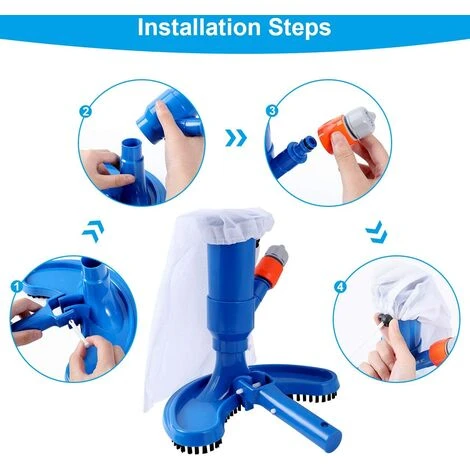 NAXUNNN Mini-Jet-Pool-Staubsauger Mit Tragbarem Schnellreinigungs-Saugkopf Mit Bürste Und Schlauchanschluss (Schlauch Nicht Im Lieferumfang Enthalten), Staubsaugerzubehör Für Spa-Teich-Schwimmbecken 5 NAXUNNN Mini-Jet-Pool-Staubsauger Mit Tragbarem Schnellreinigungs-Saugkopf Mit Bürste Und Schlauchanschluss (Schlauch Nicht Im Lieferumfang Enthalten), Staubsaugerzubehör Für Spa-Teich-Schwimmbecken – Bild 5