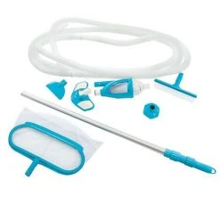 Intex 28003 Pool Reinigungsset Deluxe Bodensauger Kescher Teleskopstange 279cm