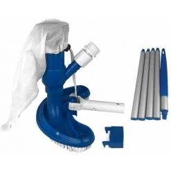 WELL2WELLNESS Poolsauger Venturi Halbmond Mit 4-Teiliger Teleskopstange